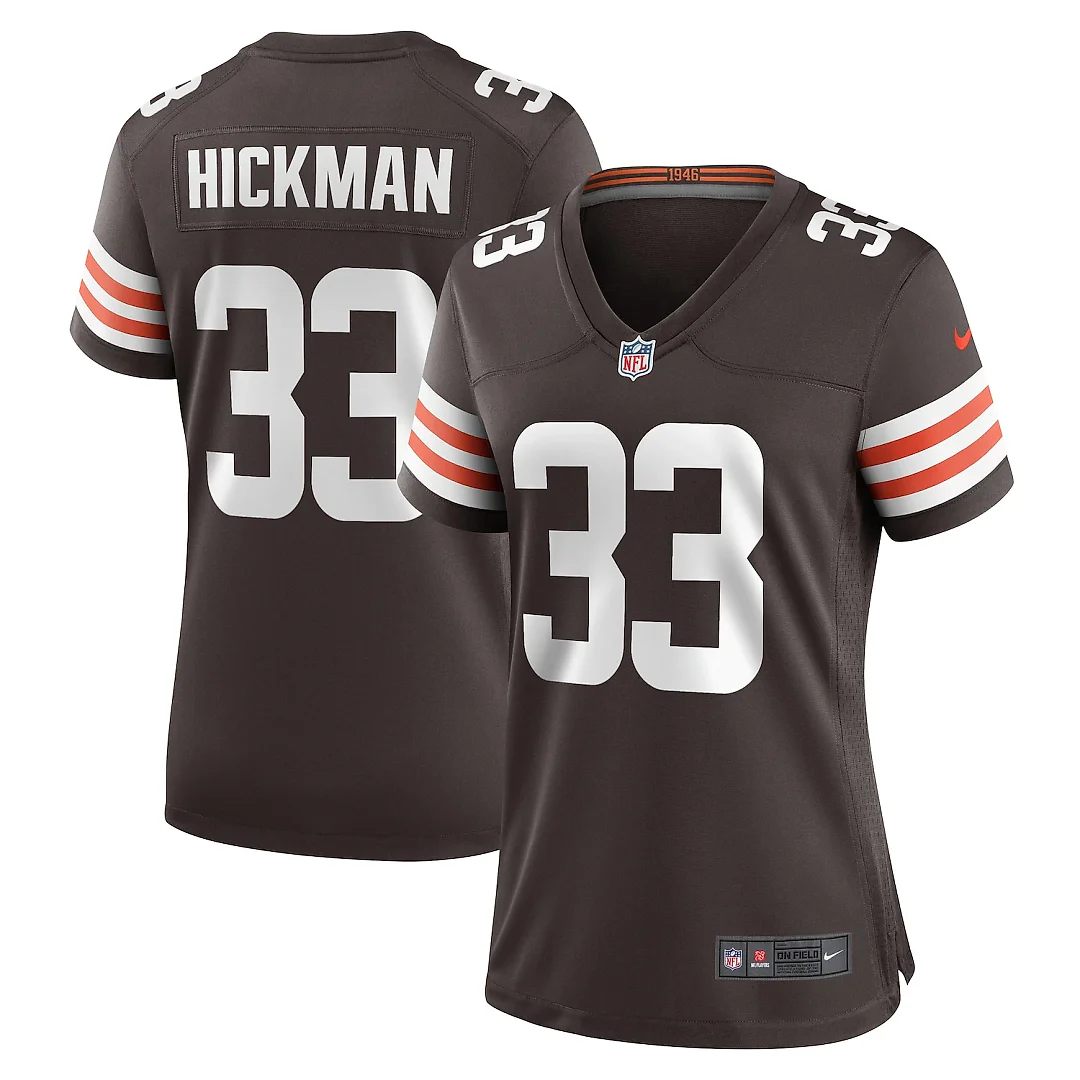 Zennovawear Ronnie Hickman Cleveland Browns Women's Team Game Jersey - Brown
