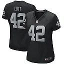 Zennovawear Ronnie Lott Las Vegas Raiders Women's Game Retired Player Jersey - Black