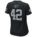 Zennovawear Ronnie Lott Las Vegas Raiders Women's Game Retired Player Jersey - Black