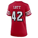 Zennovawear Ronnie Lott San Francisco 49ers Women's Alternate Game Jersey - Scarlet