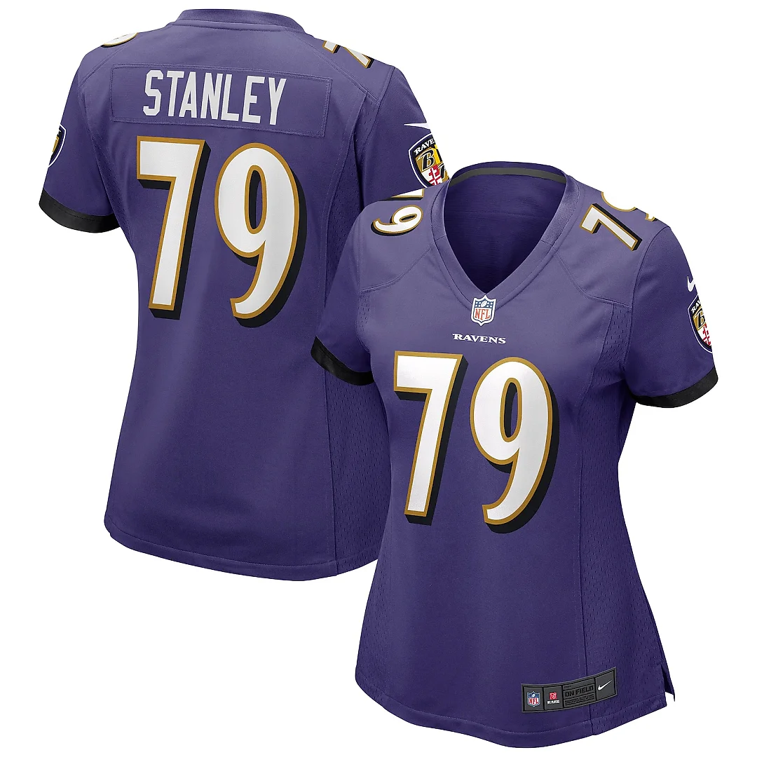 Zennovawear Ronnie Stanley Baltimore Ravens Women's Game Jersey - Purple