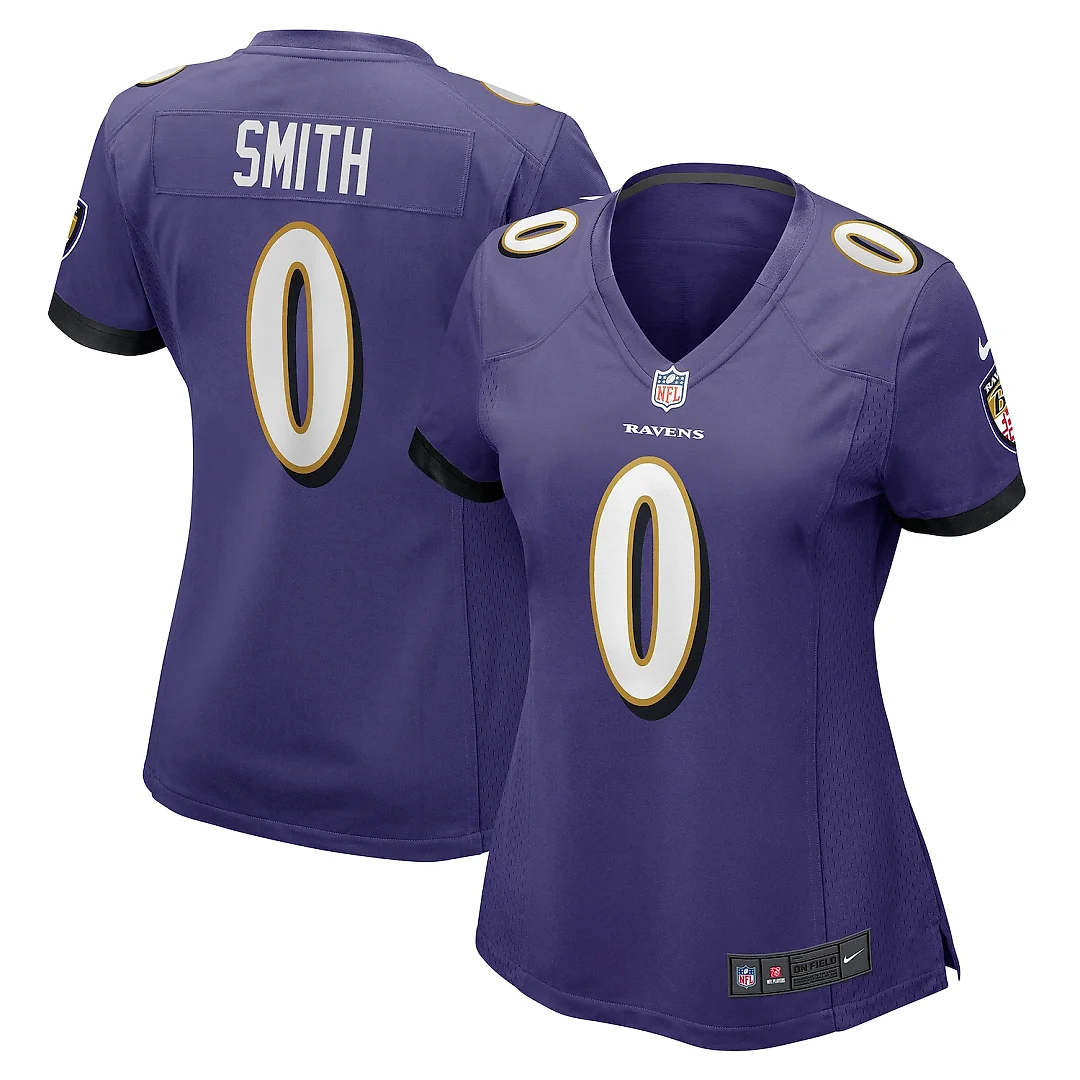 Zennovawear Roquan Smith Baltimore Ravens Women's Team Game Jersey - Purple