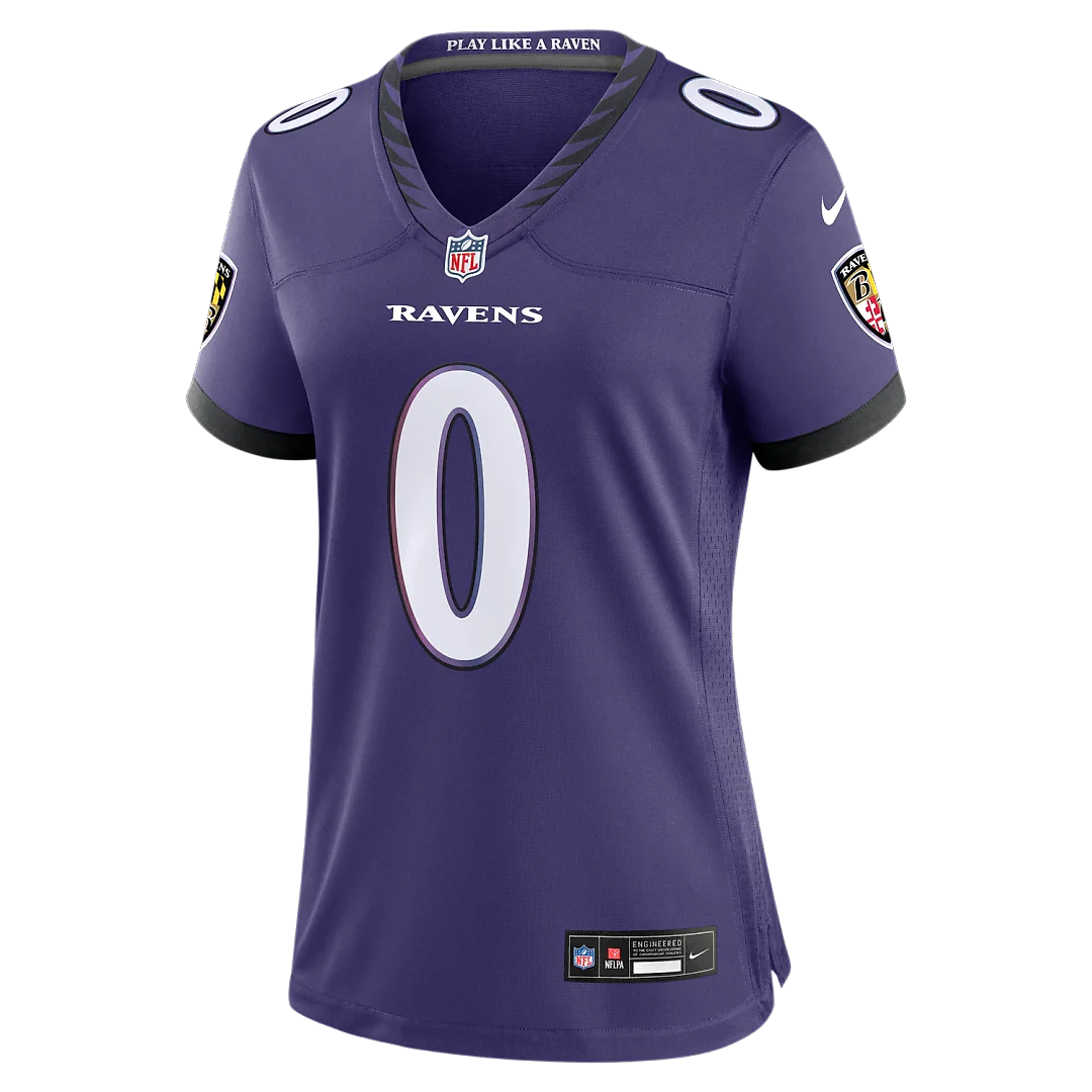 Zennovawear Roquan Smith Baltimore Ravens Women's Team Game Jersey - Purple