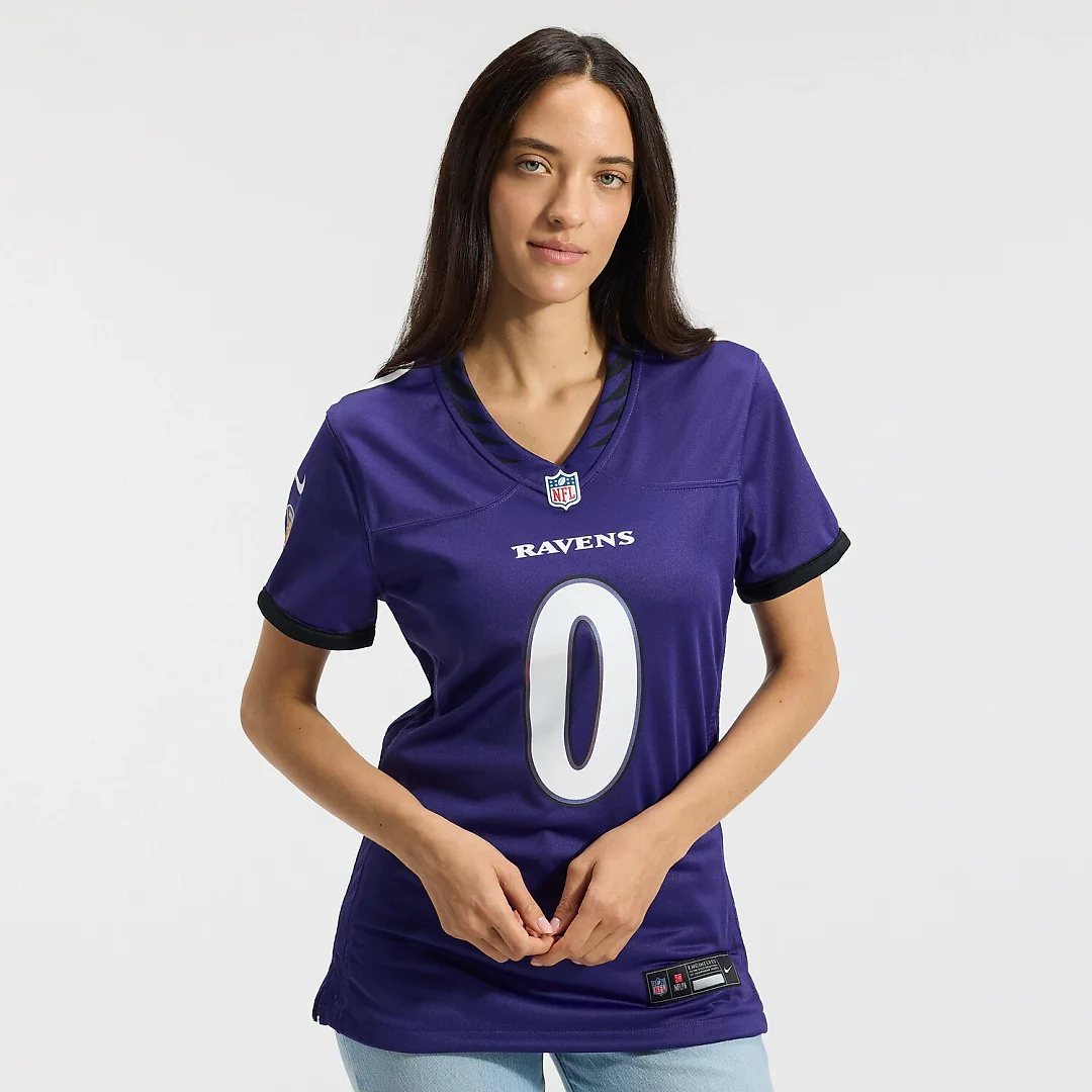 Zennovawear Roquan Smith Baltimore Ravens Women's Team Game Jersey - Purple