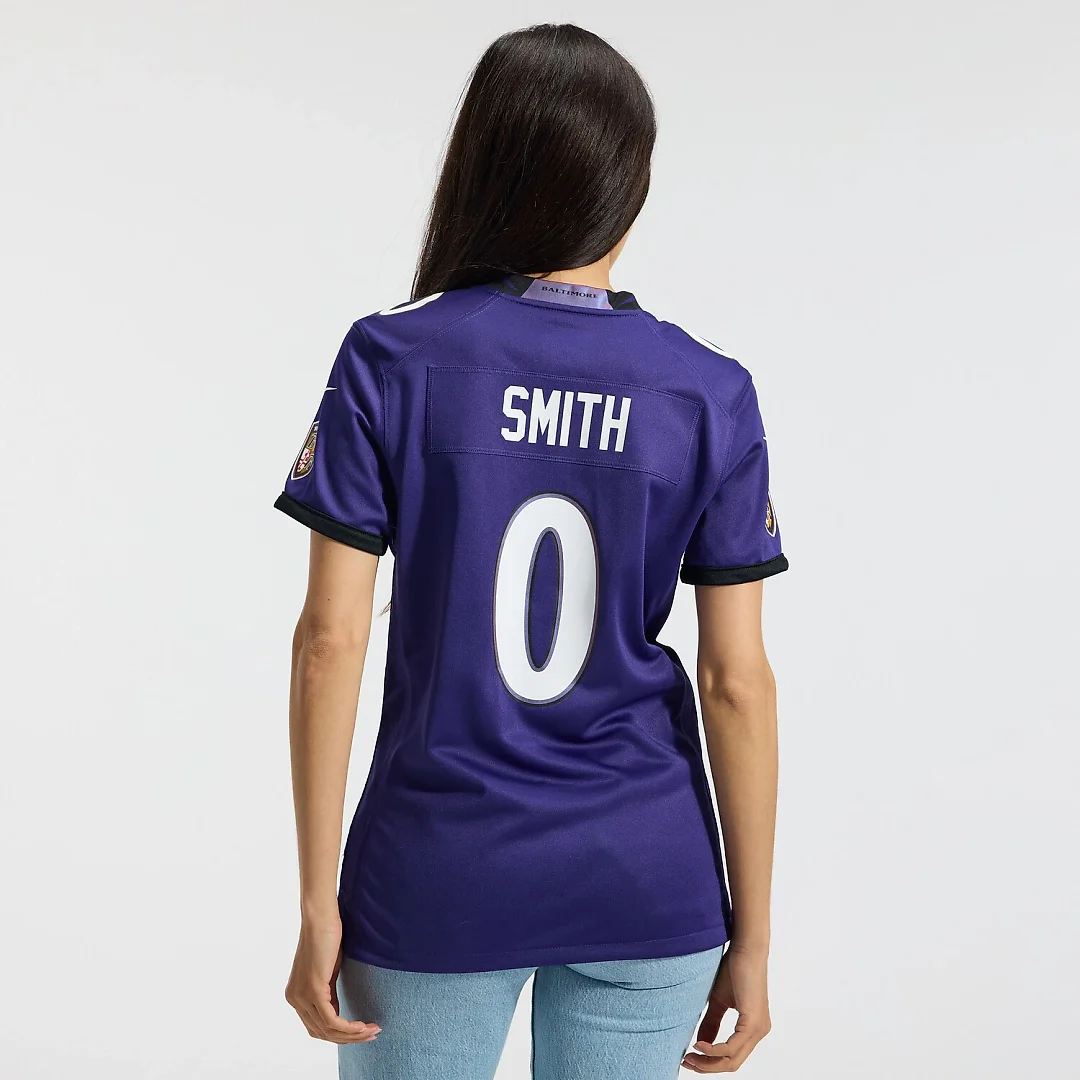 Zennovawear Roquan Smith Baltimore Ravens Women's Team Game Jersey - Purple
