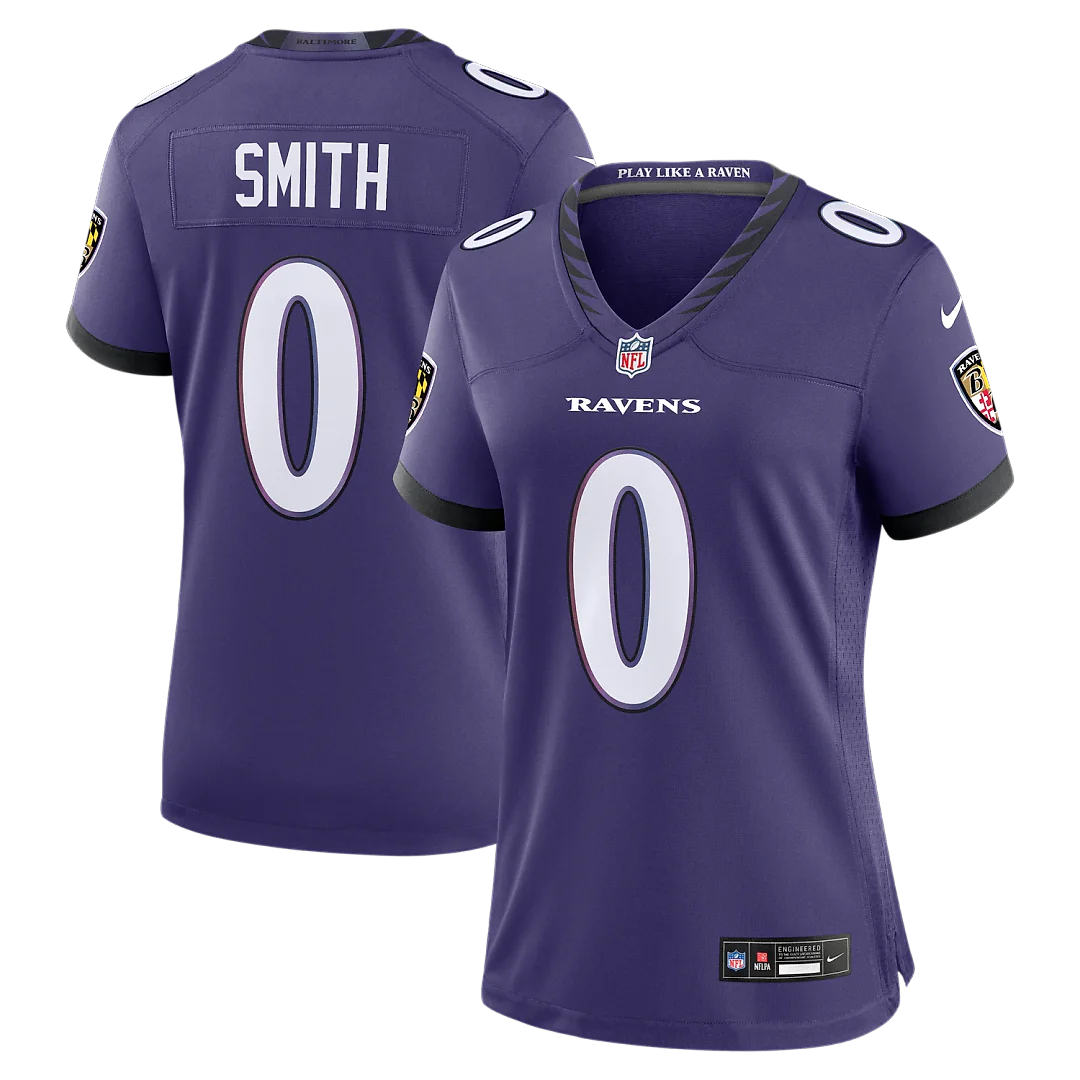 Zennovawear Roquan Smith Baltimore Ravens Women's Team Game Jersey - Purple