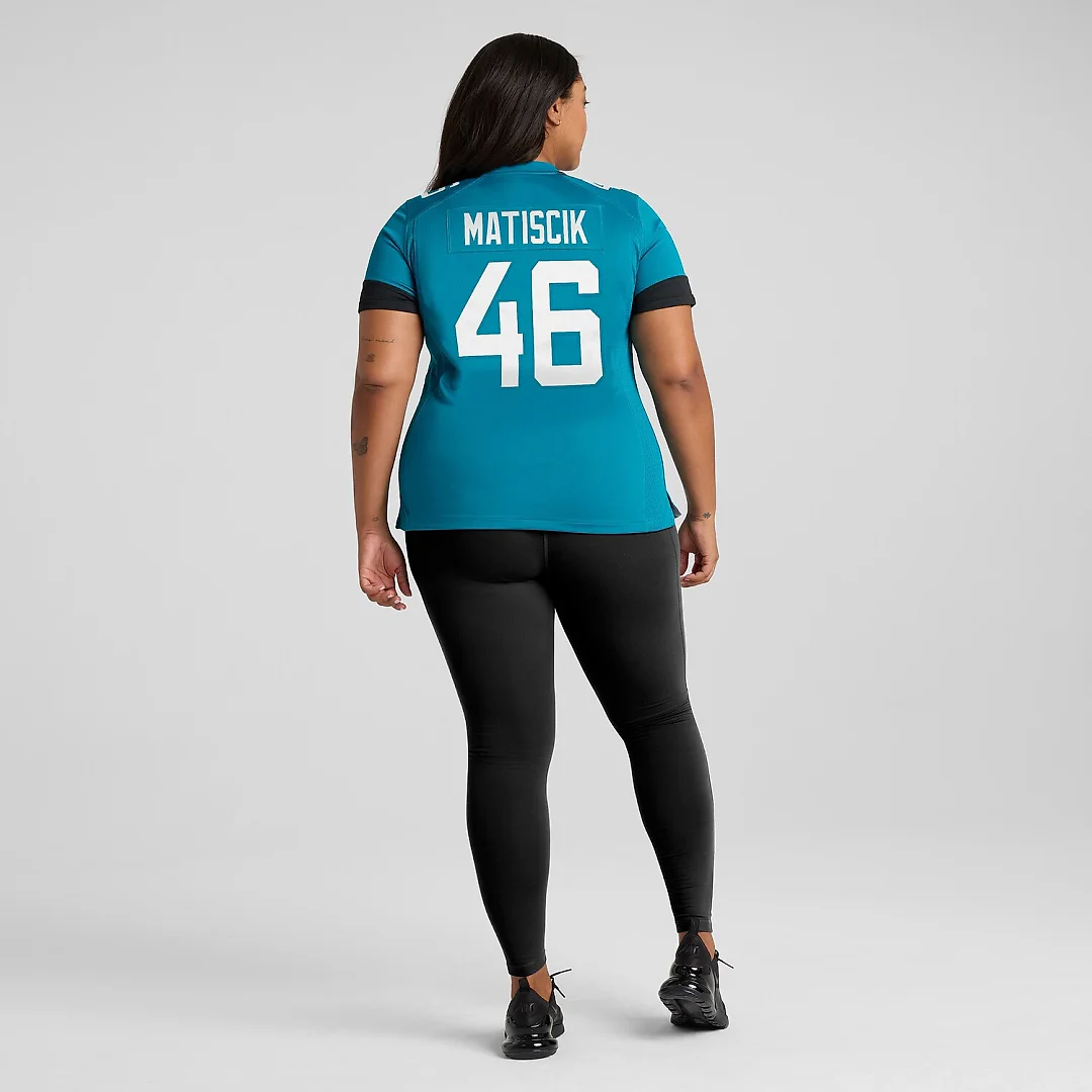 Zennovawear Ross Matiscik Jacksonville Jaguars Women's Game Jersey - Teal