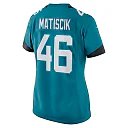 Zennovawear Ross Matiscik Jacksonville Jaguars Women's Game Jersey - Teal