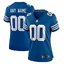 Zennovawear Indianapolis Colts Women's Alternate Custom Jersey - Royal