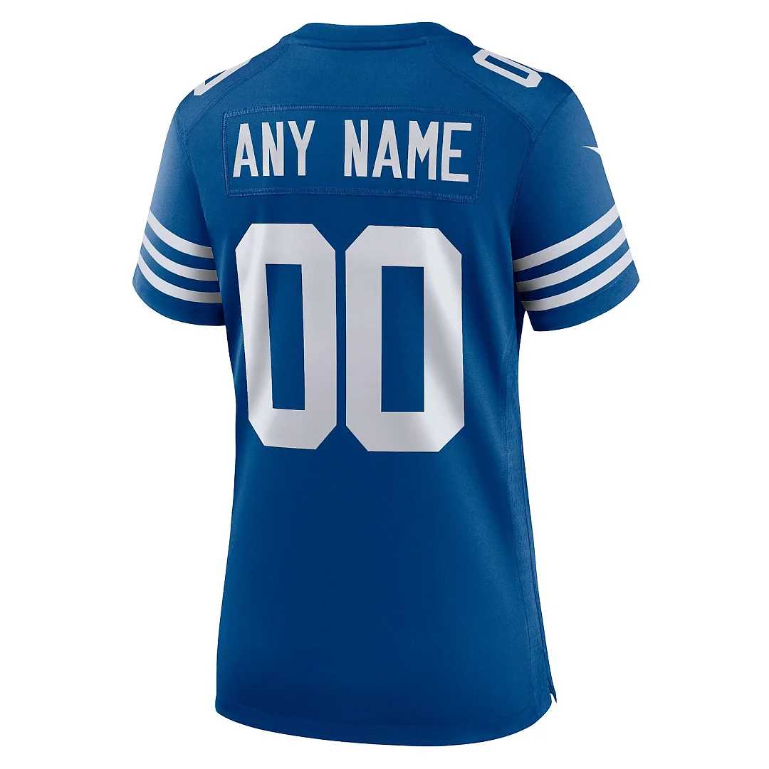 Zennovawear Indianapolis Colts Women's Alternate Custom Jersey - Royal