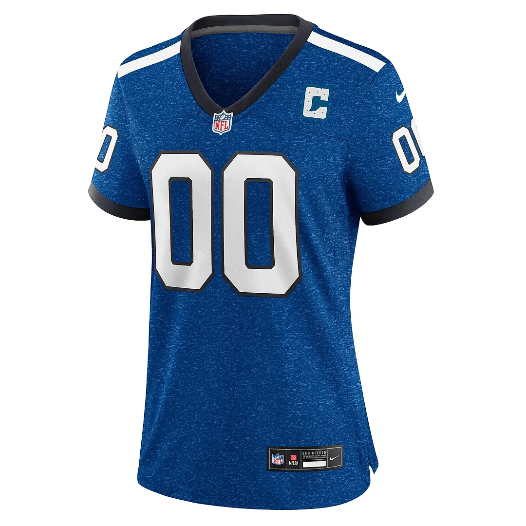 Zennovawear Indianapolis Colts Women's Indiana Nights Alternate Custom Game Jersey - Royal