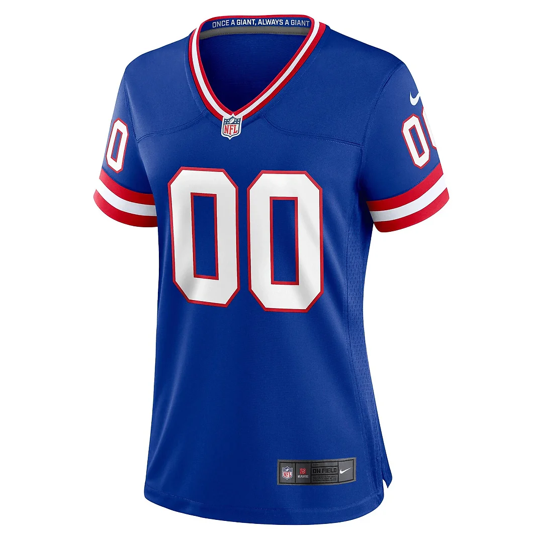 Zennovawear New York Giants Women's Classic Custom Game Jersey - Royal