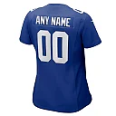 Zennovawear New York Giants Women's Custom Jersey - Royal