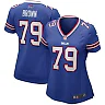 Zennovawear Ruben Brown Buffalo Bills Women's Game Retired Player Jersey - Royal