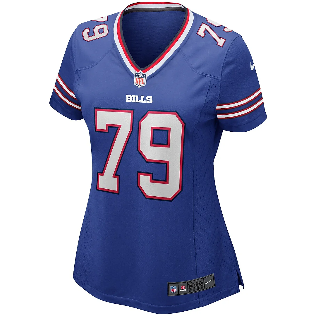 Zennovawear Ruben Brown Buffalo Bills Women's Game Retired Player Jersey - Royal