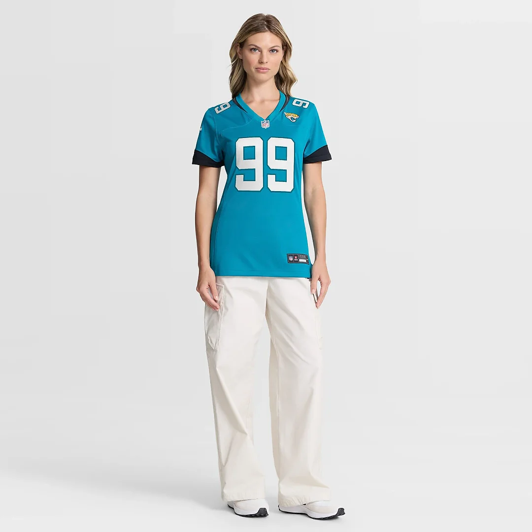 Zennovawear Ruke Orhorhoro Jacksonville Jaguars Women's Team Game Jersey - Teal