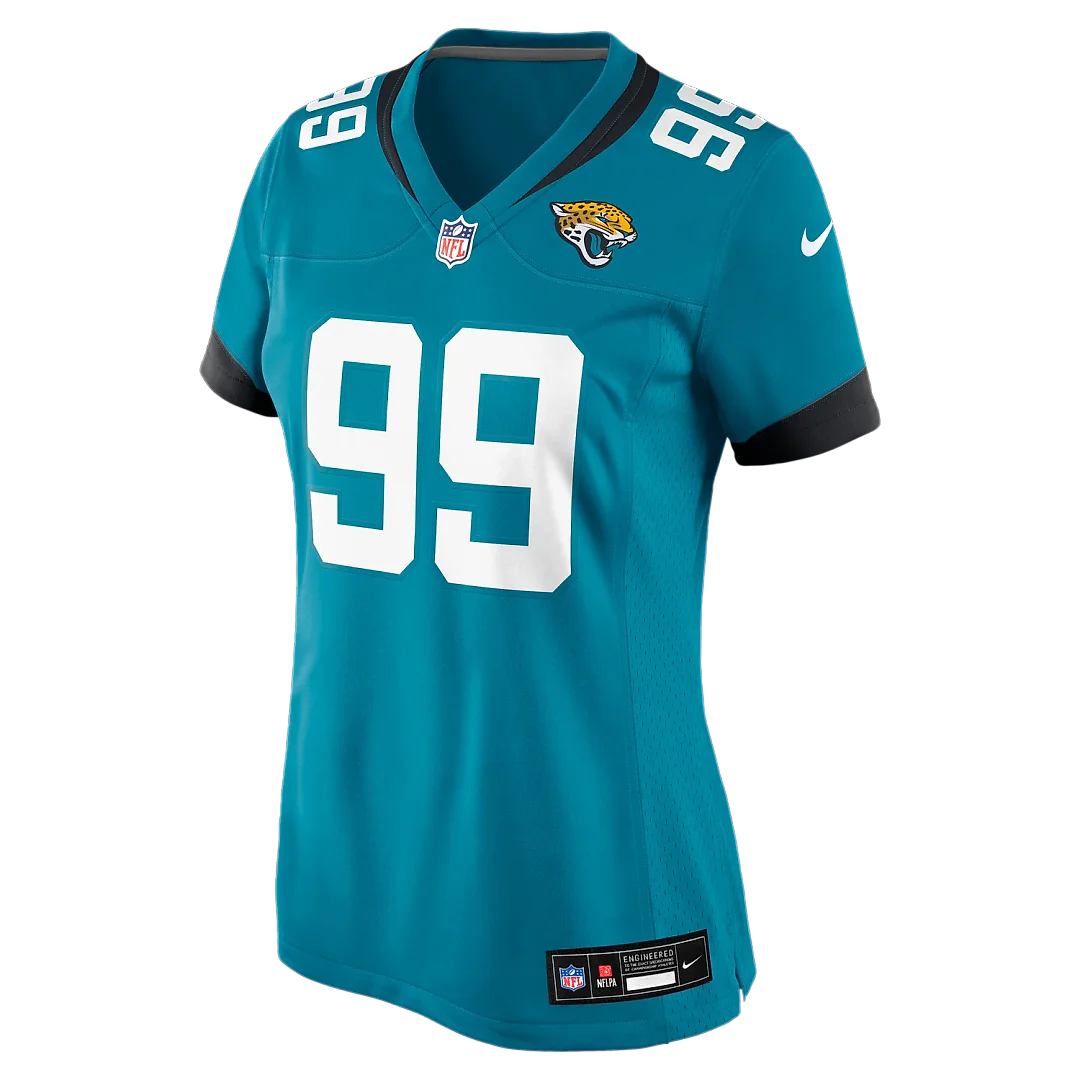 Zennovawear Ruke Orhorhoro Jacksonville Jaguars Women's Team Game Jersey - Teal