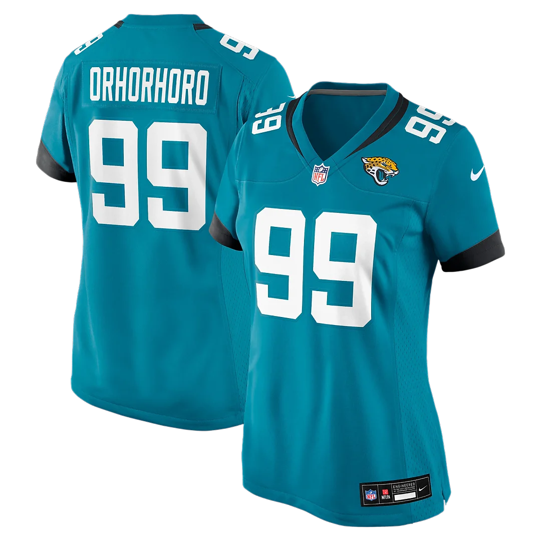 Zennovawear Ruke Orhorhoro Jacksonville Jaguars Women's Team Game Jersey - Teal