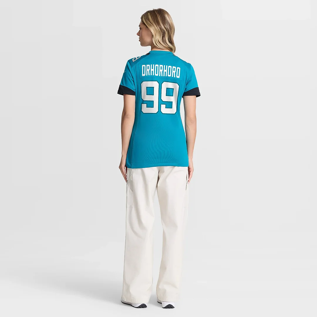 Zennovawear Ruke Orhorhoro Jacksonville Jaguars Women's Team Game Jersey - Teal
