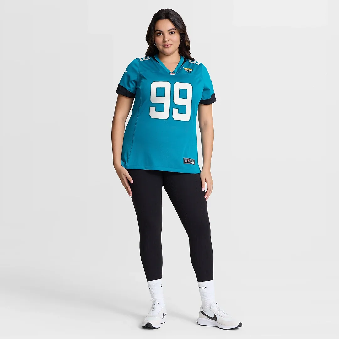 Zennovawear Ruke Orhorhoro Jacksonville Jaguars Women's Team Game Jersey - Teal