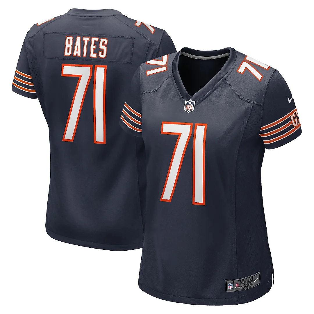 Zennovawear Ryan Bates Chicago Bears Women's Game Jersey - Navy