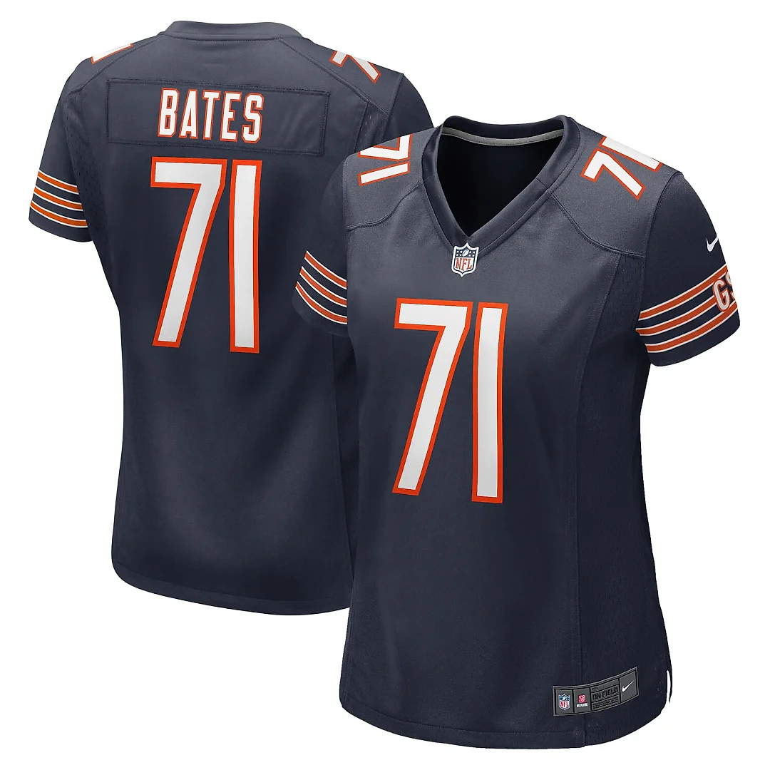 Zennovawear Ryan Bates Chicago Bears Women's Game Jersey - Navy