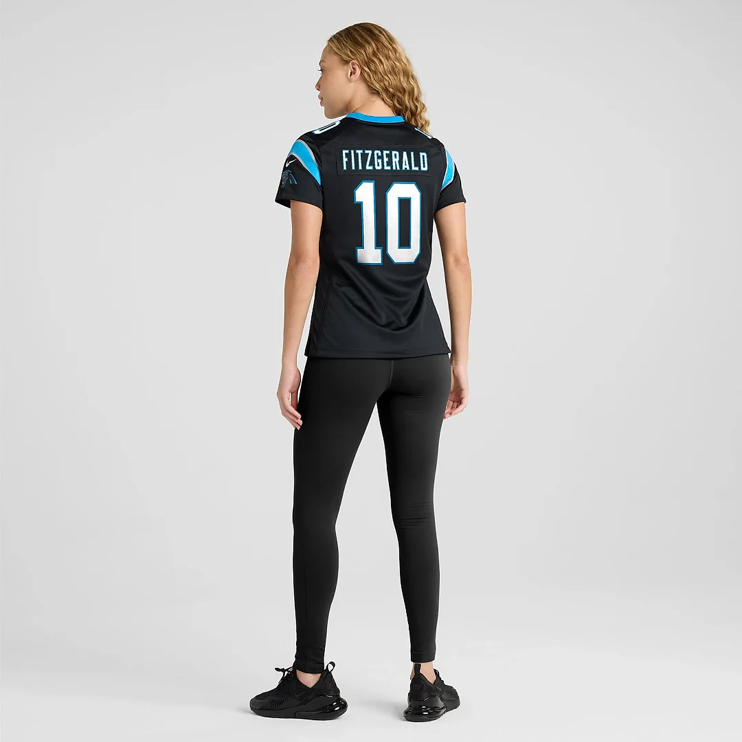 Zennovawear Ryan Fitzgerald Carolina Panthers Women's Team Game Jersey - Black