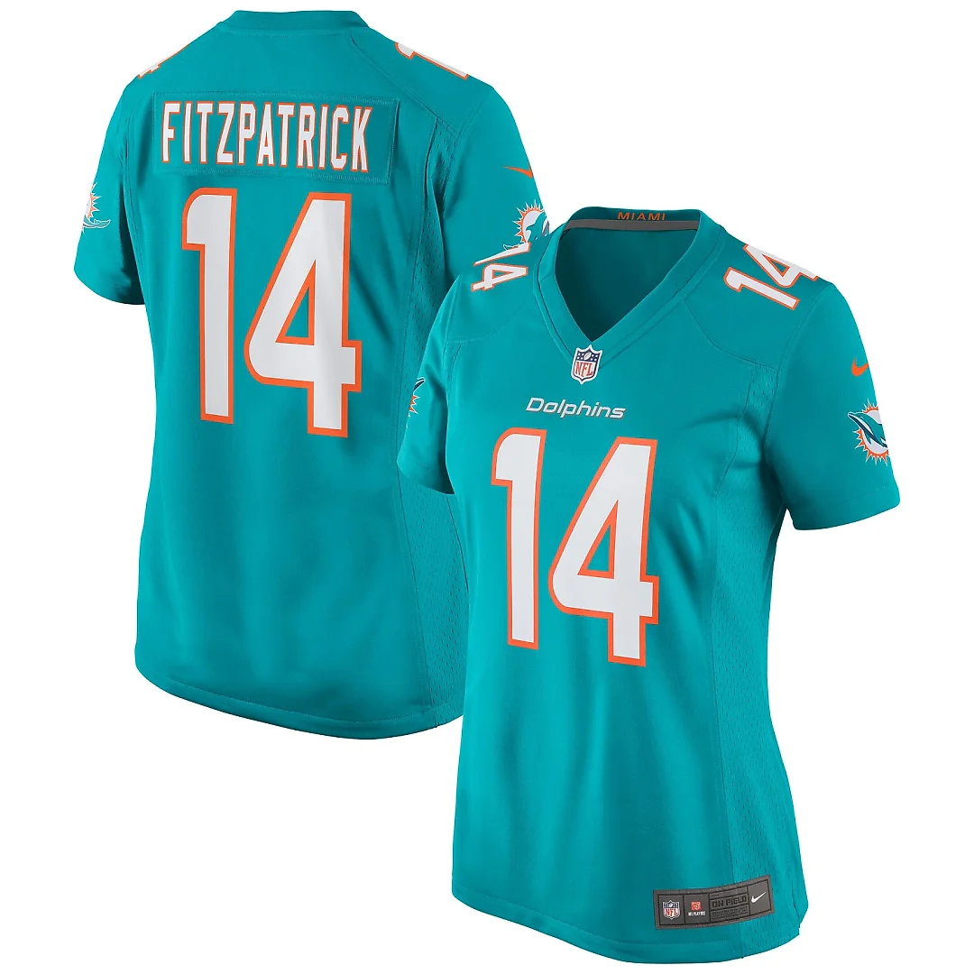 Zennovawear Ryan Fitzpatrick Miami Dolphins Women's Game Jersey - Aqua