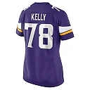 Zennovawear Ryan Kelly Minnesota Vikings Women's Team Game Jersey - Purple