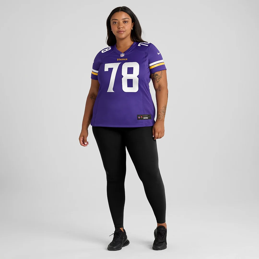 Zennovawear Ryan Kelly Minnesota Vikings Women's Team Game Jersey - Purple