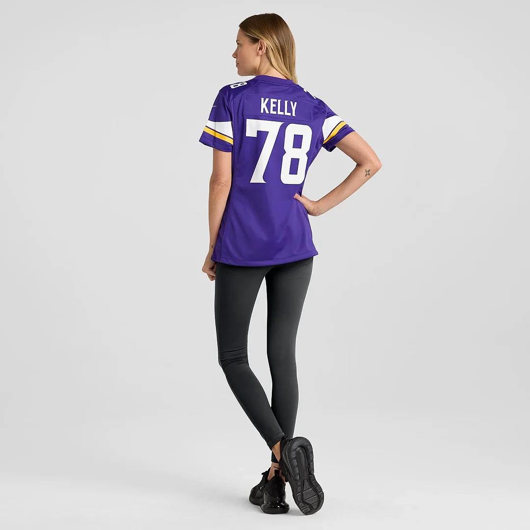 Zennovawear Ryan Kelly Minnesota Vikings Women's Team Game Jersey - Purple
