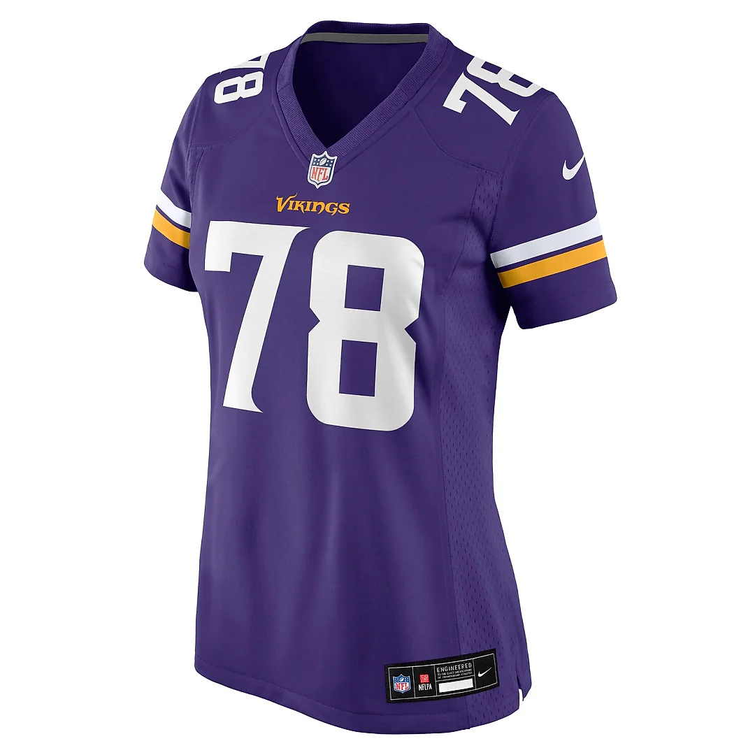 Zennovawear Ryan Kelly Minnesota Vikings Women's Team Game Jersey - Purple