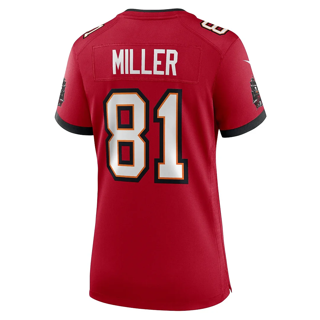 Zennovawear Ryan Miller Tampa Bay Buccaneers Women's Team Game Jersey - Red