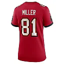 Zennovawear Ryan Miller Tampa Bay Buccaneers Women's Team Game Jersey - Red