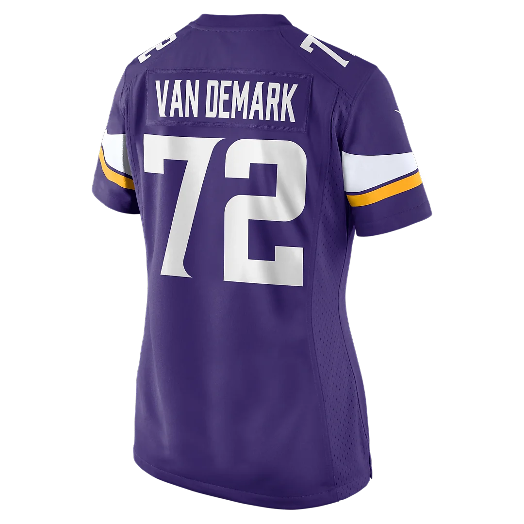 Zennovawear Ryan Van Demark Minnesota Vikings Women's Team Game Jersey - Purple
