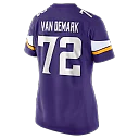 Zennovawear Ryan Van Demark Minnesota Vikings Women's Team Game Jersey - Purple