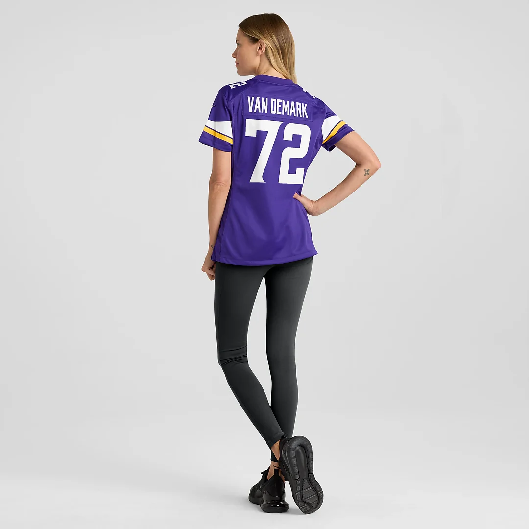 Zennovawear Ryan Van Demark Minnesota Vikings Women's Team Game Jersey - Purple