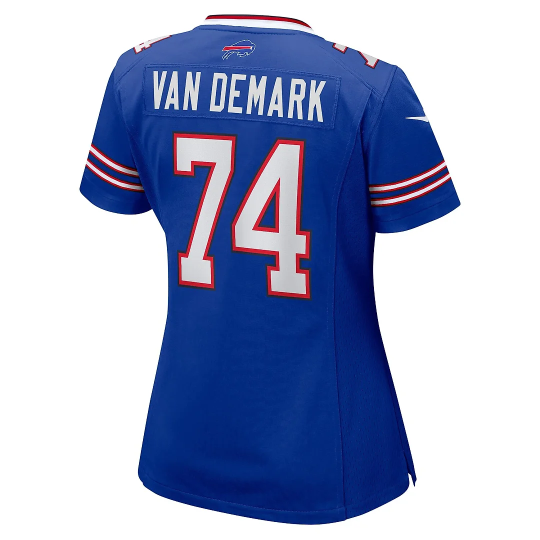 Zennovawear Ryan Van Demark Buffalo Bills Women's Game Player Jersey - Royal
