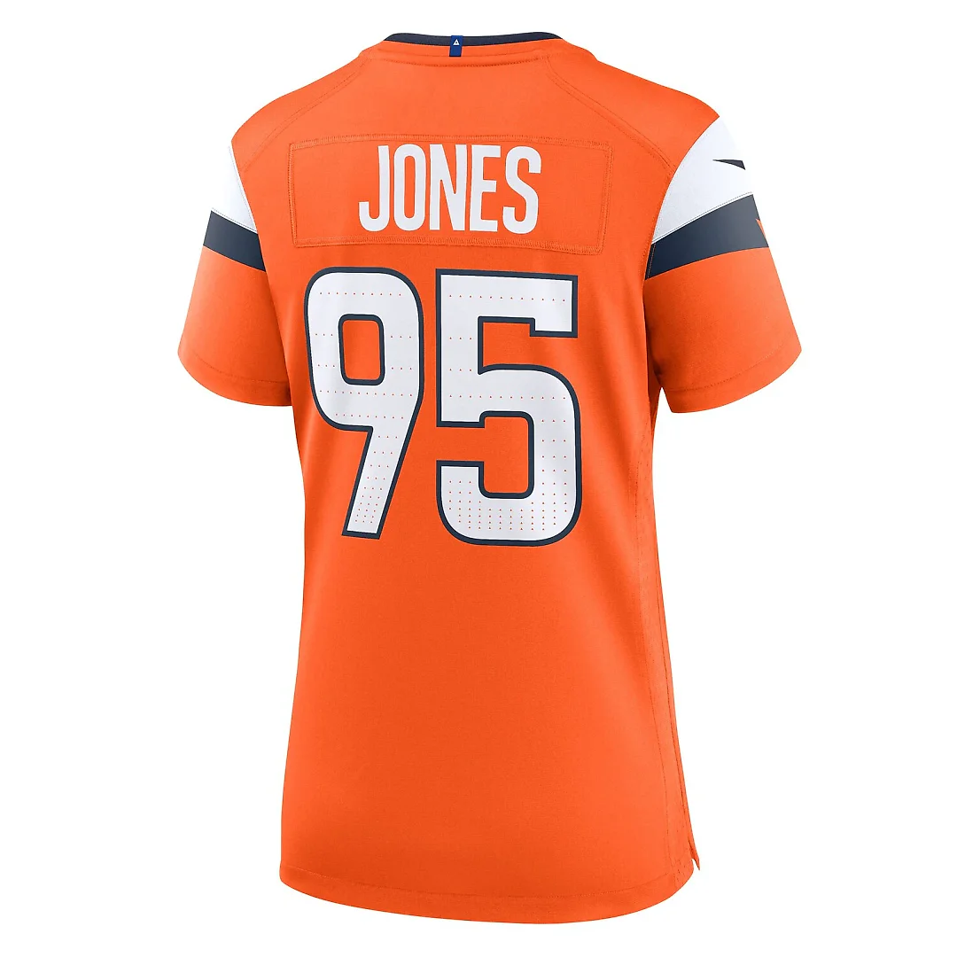 Zennovawear Sai'vion Jones Denver Broncos Women's Team Game Jersey - Orange