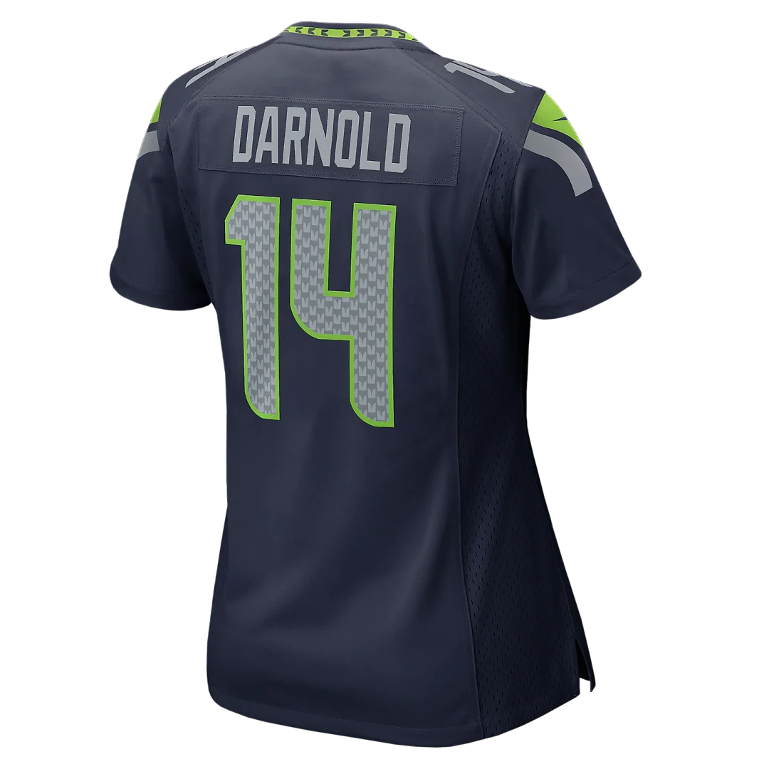 Zennovawear Sam Darnold Seattle Seahawks Women's Super Bowl LX Patch Game Jersey - College Navy