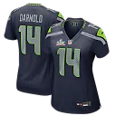 Zennovawear Sam Darnold Seattle Seahawks Women's Super Bowl LX Patch Game Jersey - College Navy