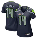 Zennovawear Sam Darnold Seattle Seahawks Women's Super Bowl LX Patch Game Jersey - College Navy