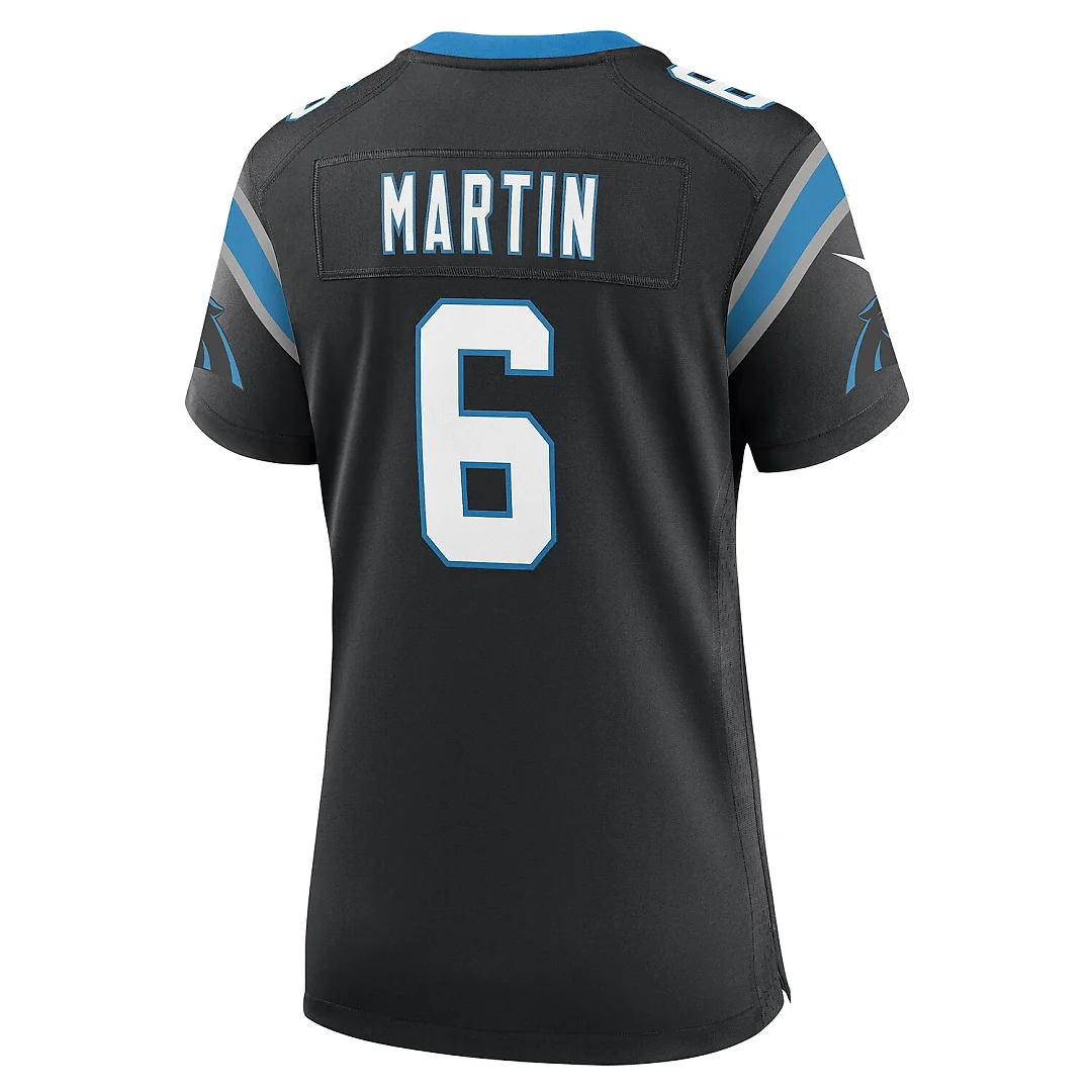 Zennovawear Sam Martin Carolina Panthers Women's Team Game Jersey - Black
