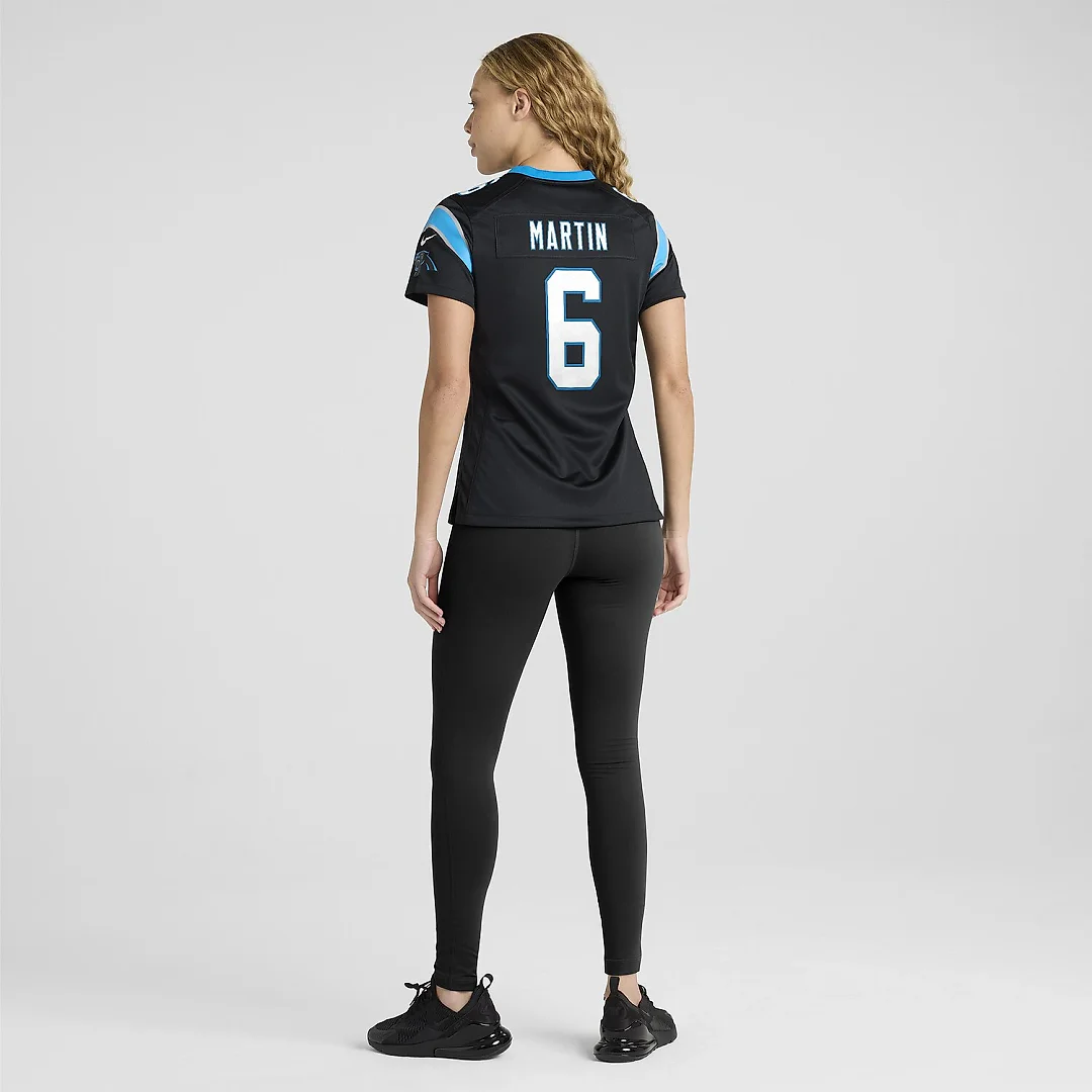 Zennovawear Sam Martin Carolina Panthers Women's Team Game Jersey - Black