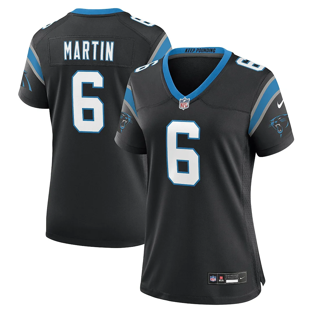 Zennovawear Sam Martin Carolina Panthers Women's Team Game Jersey - Black