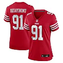 Zennovawear Sam Okuayinonu San Francisco 49ers Women's Team Game Jersey - Scarlet