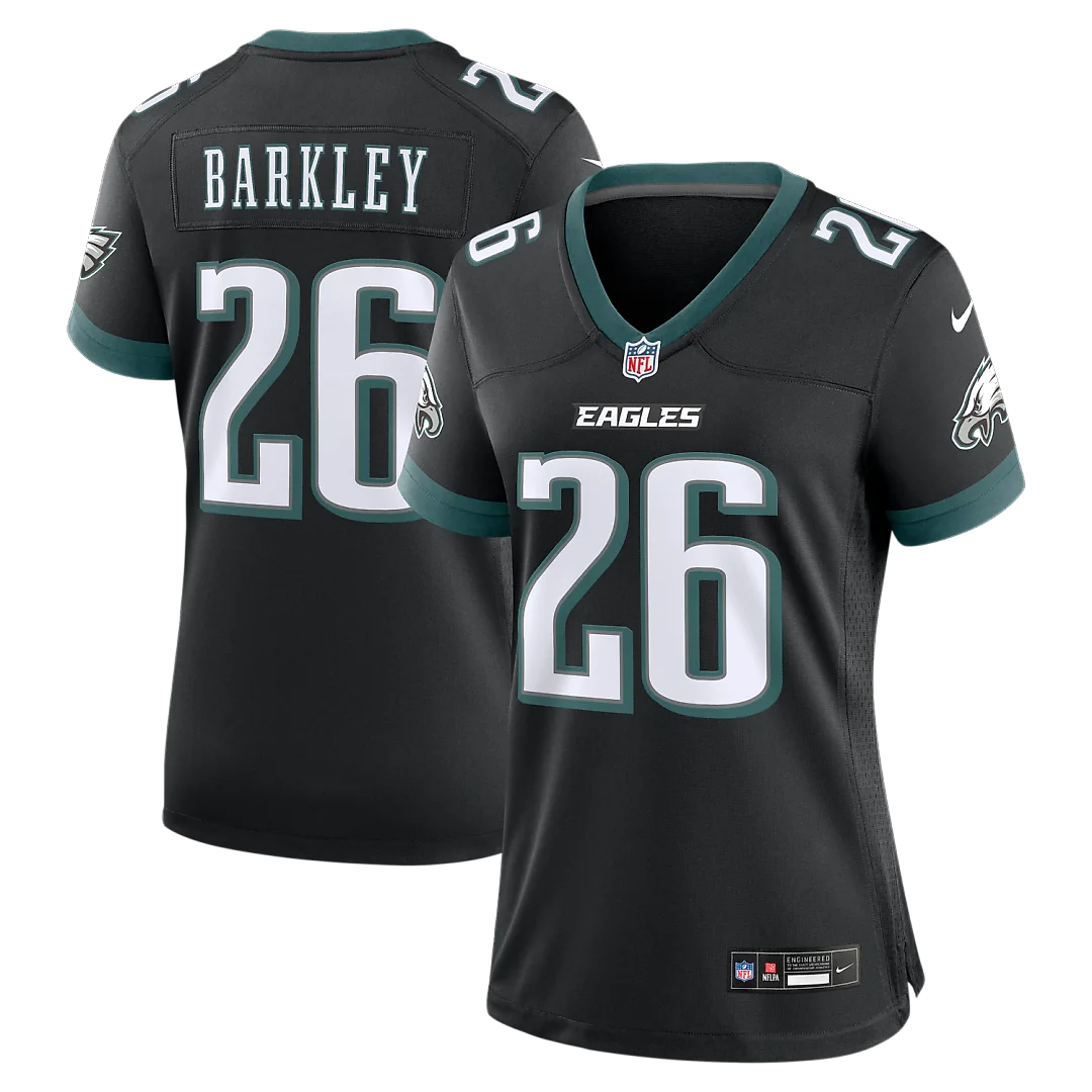 Zennovawear Saquon Barkley Philadelphia Eagles Women's Alternate Game Jersey - Black