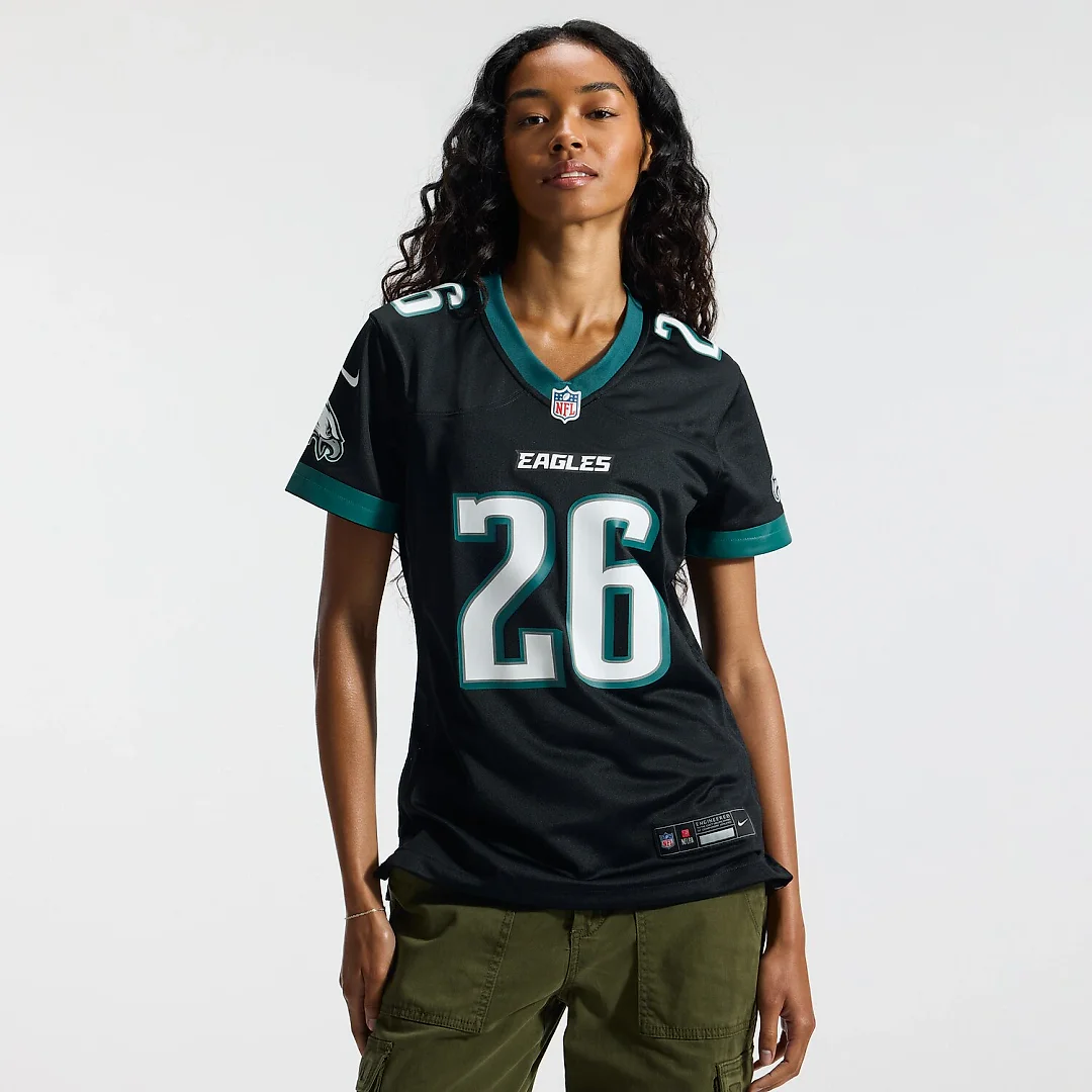 Zennovawear Saquon Barkley Philadelphia Eagles Women's Alternate Game Jersey - Black