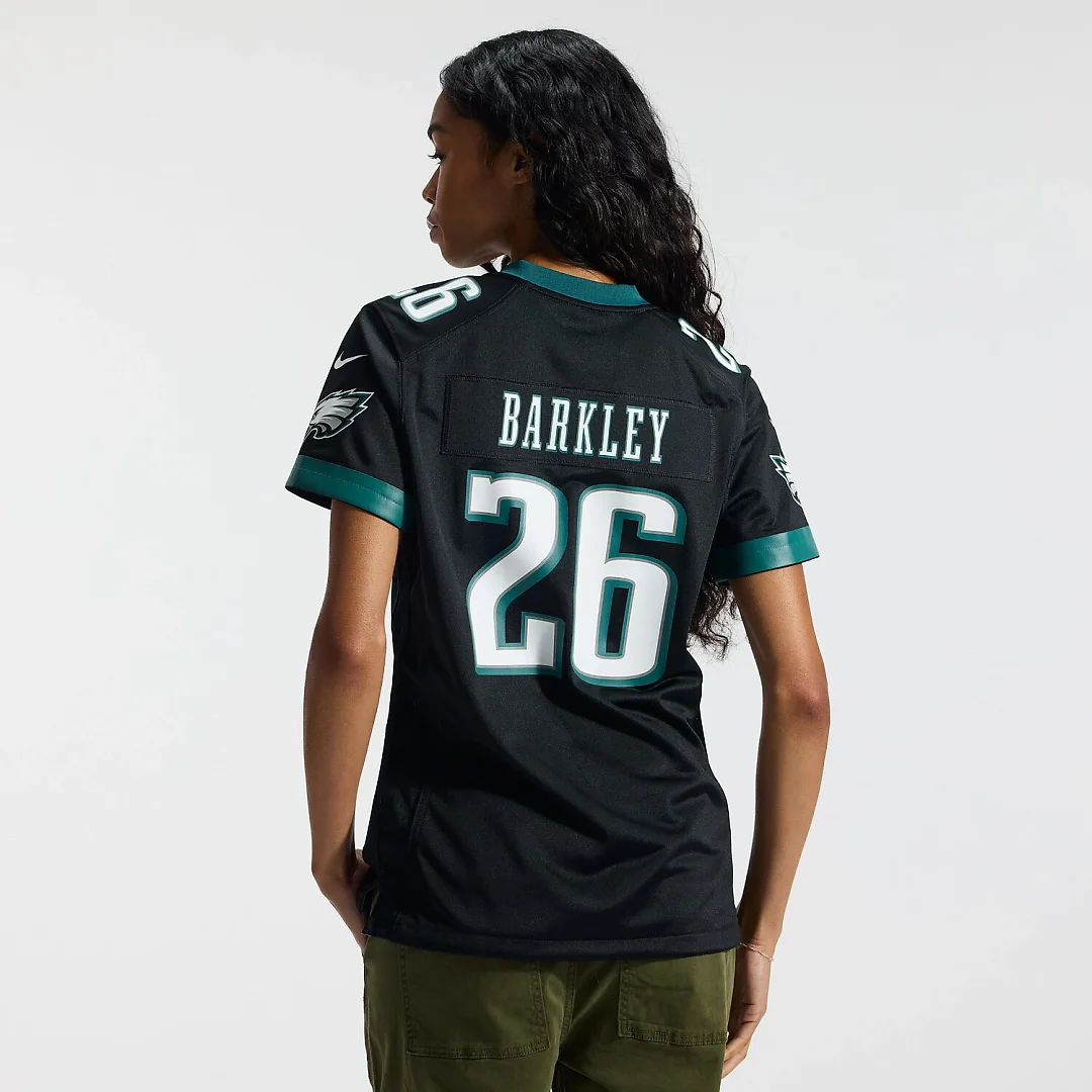 Zennovawear Saquon Barkley Philadelphia Eagles Women's Alternate Game Jersey - Black
