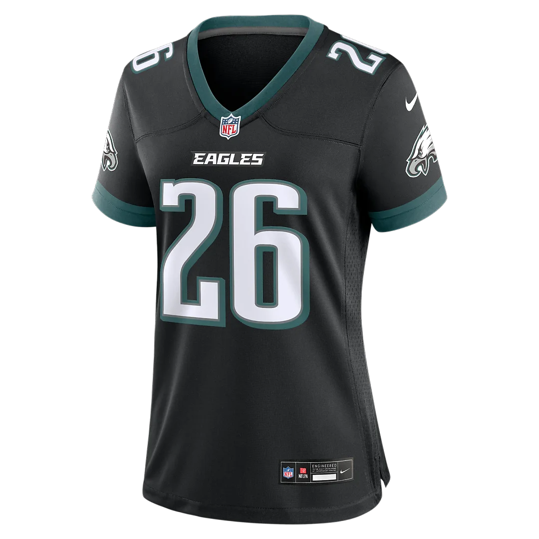 Zennovawear Saquon Barkley Philadelphia Eagles Women's Alternate Game Jersey - Black